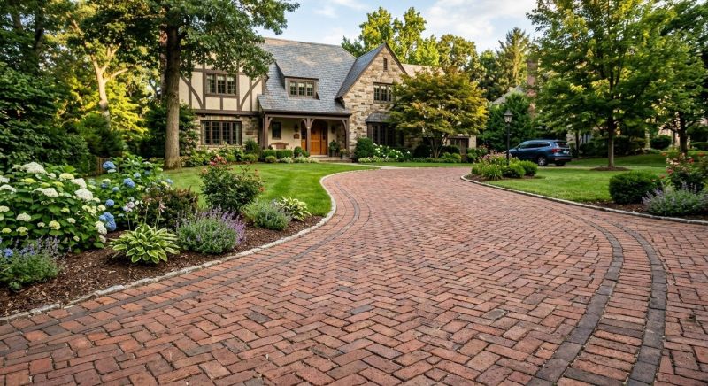 Brick Driveway Installation in Manchester, NH