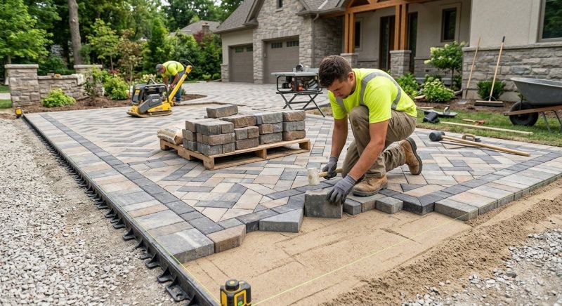 Limestone Pavers Installation in Fairfield County, CT